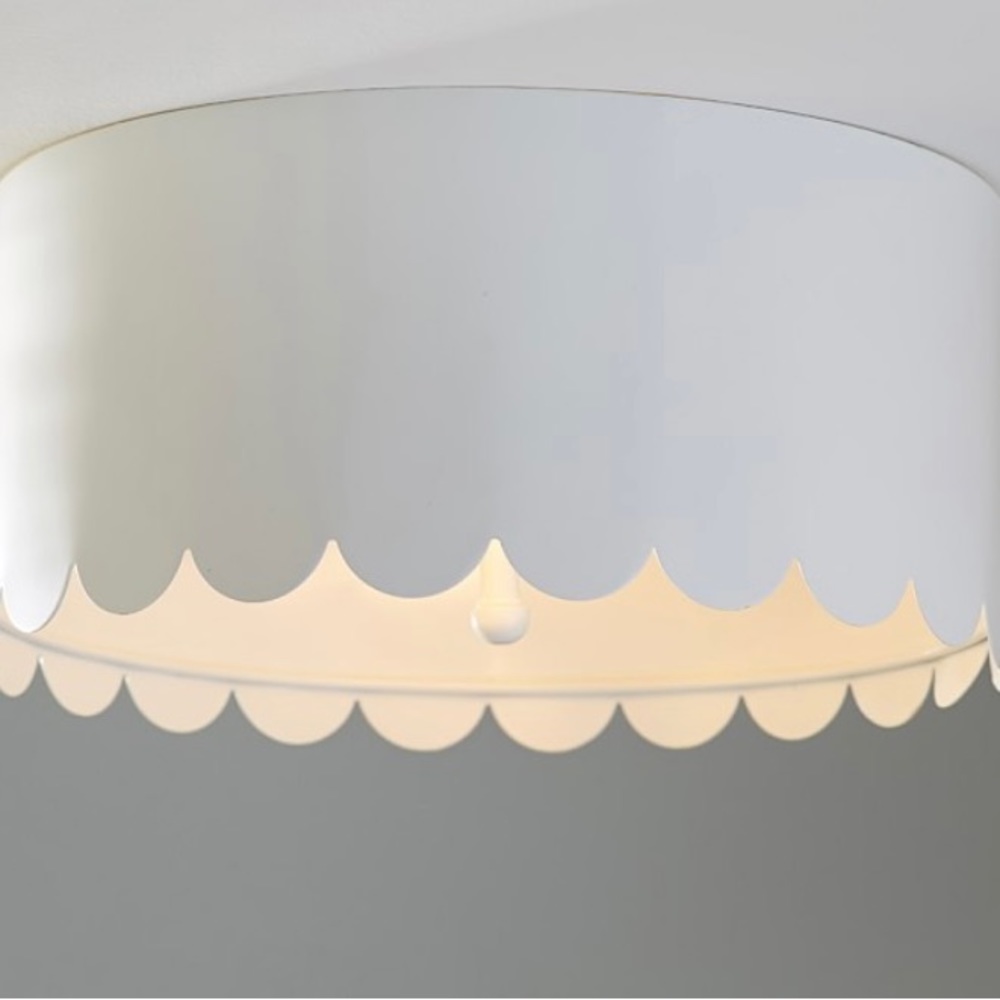 Pottery Barn kids scalloped light fixture